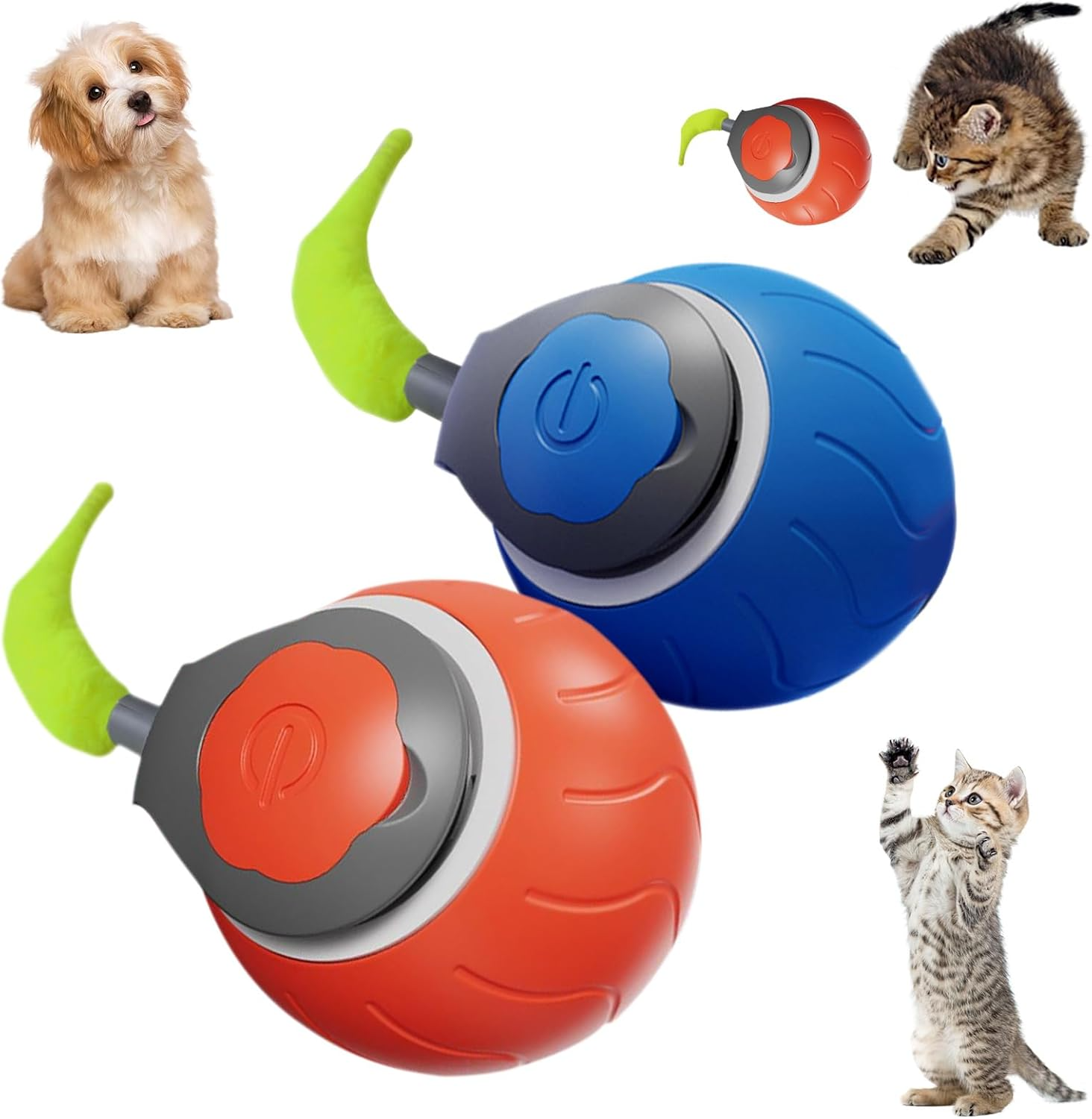 🐾 Pelota Interactiva Inteligente para Perros y Gatos | Recargable USB con Movimiento Automático 360°
